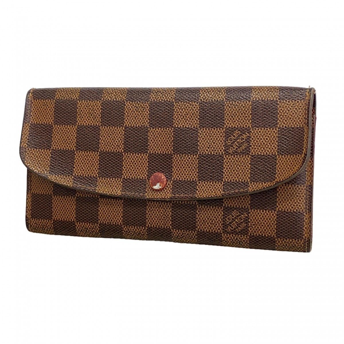 Louis Vuitton Wallet Damier Portefeuille Emily Ebene Rouge