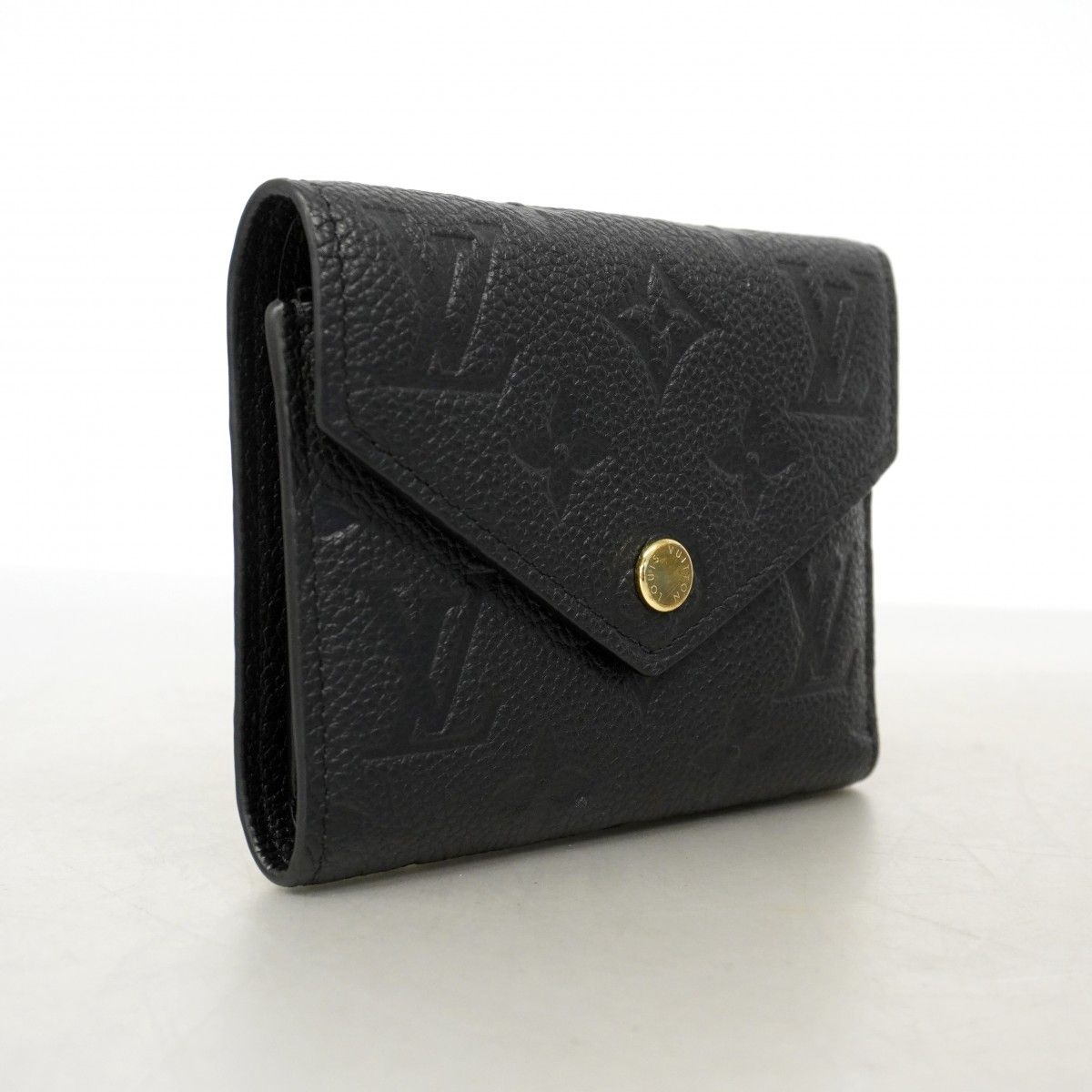 Louis Vuitton Trifold Wallet Monogram Empreinte Portefeuille Victorine Noir — view 2