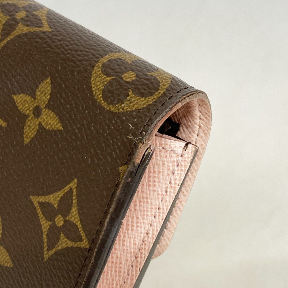 Louis Vuitton Wallet Monogram Portefeuille Emily Brown Rose Velours — view 6