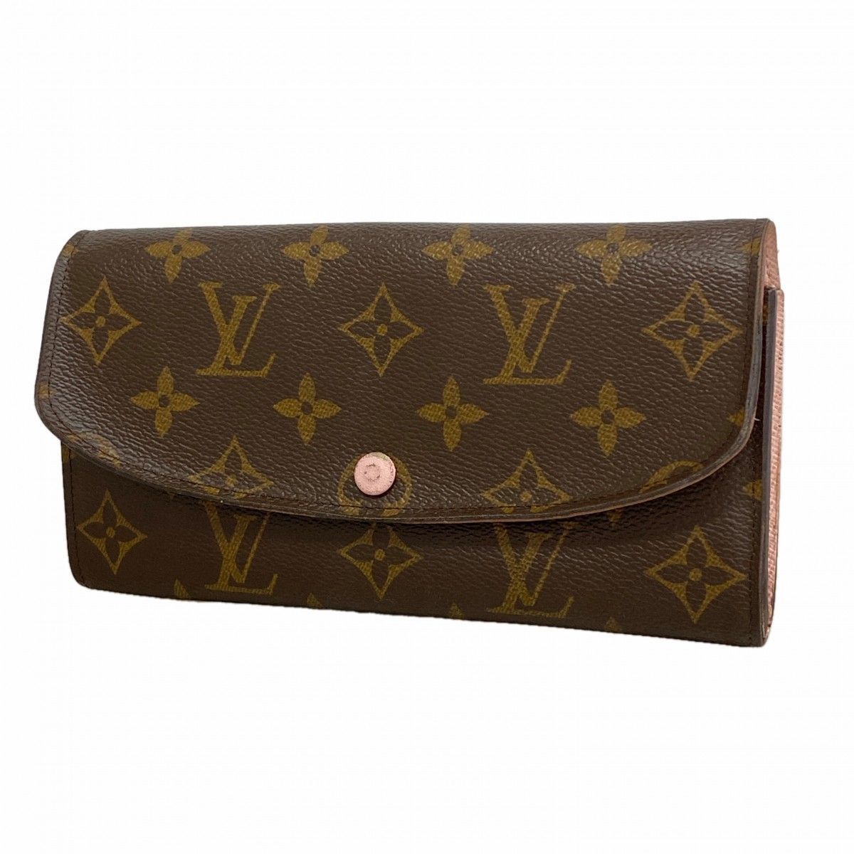 Louis Vuitton Wallet Monogram Portefeuille Emily Brown Rose Velours