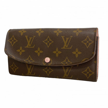 Louis Vuitton Wallet Monogram Portefeuille Emily Brown Rose Velours
