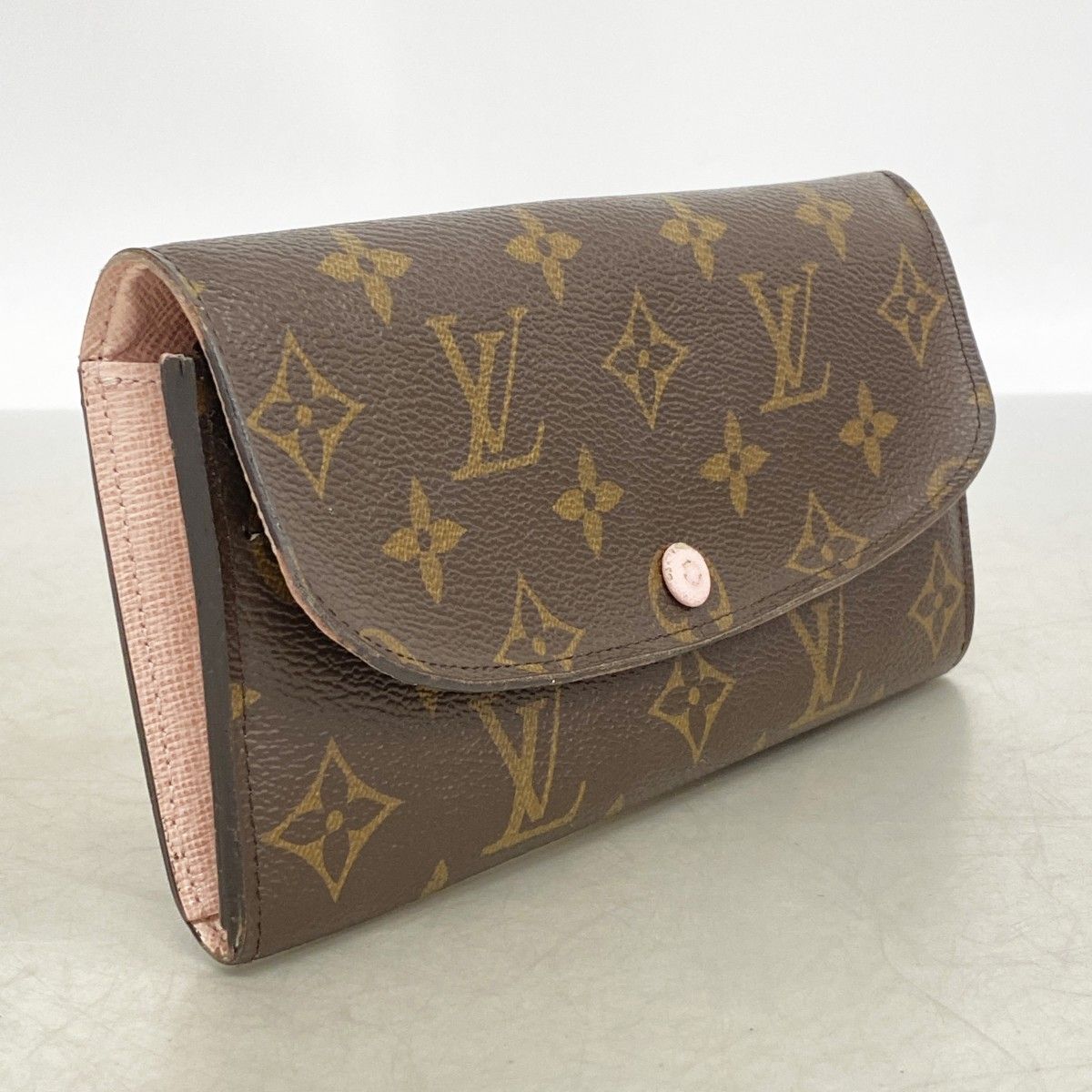 Louis Vuitton Wallet Monogram Portefeuille Emily Brown Rose Velours — view 2