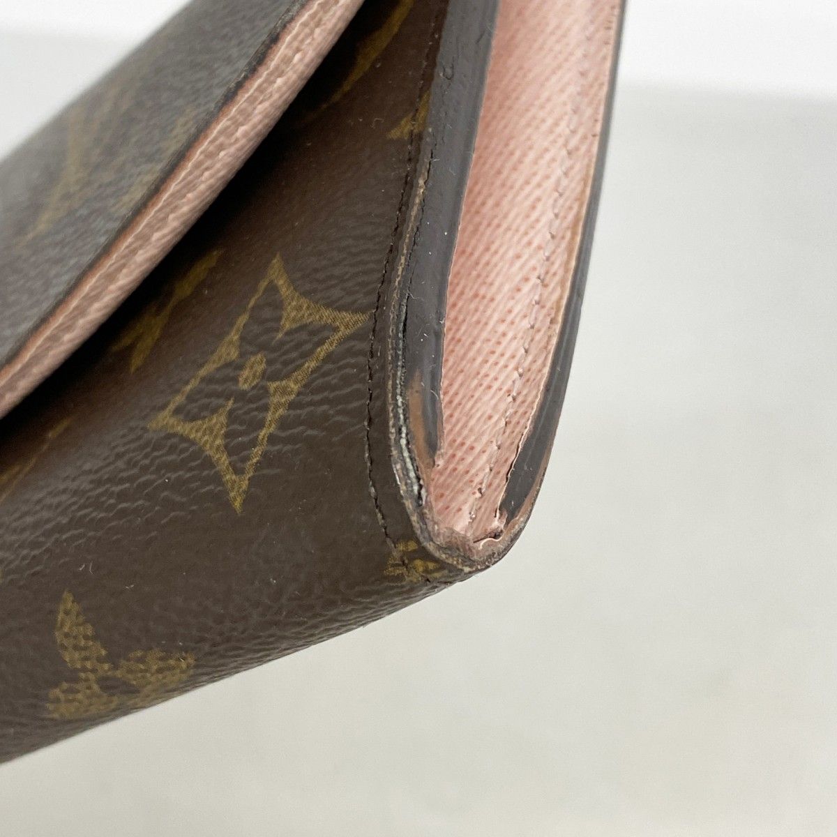 Louis Vuitton Wallet Monogram Portefeuille Emily Brown Rose Velours — view 7