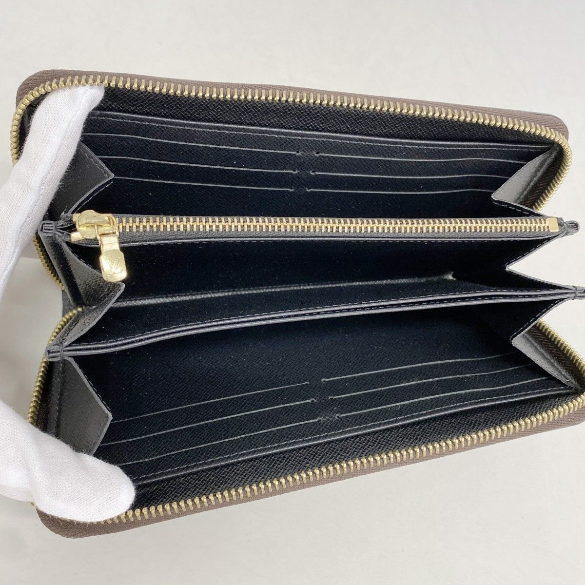 Louis Vuitton Wallet Monogram Giant Reverse Zippy Brown — view 3