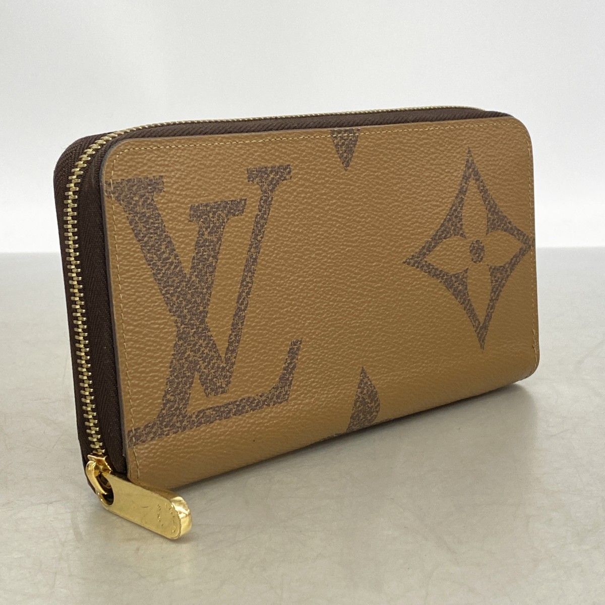 Louis Vuitton Wallet Monogram Giant Reverse Zippy Brown — view 2