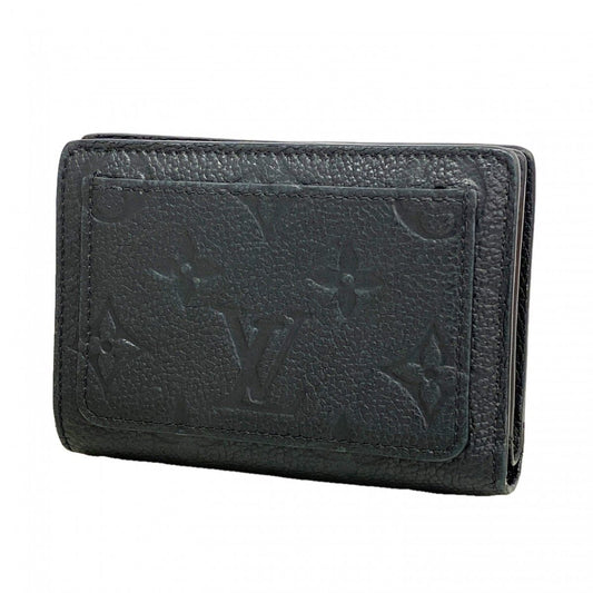 Louis Vuitton Wallet Monogram Empreinte Portefeuille Clair Noir