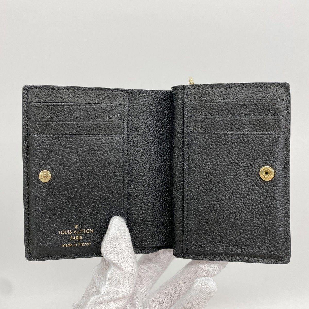 Louis Vuitton Wallet Monogram Empreinte Portefeuille Clair Noir — view 3
