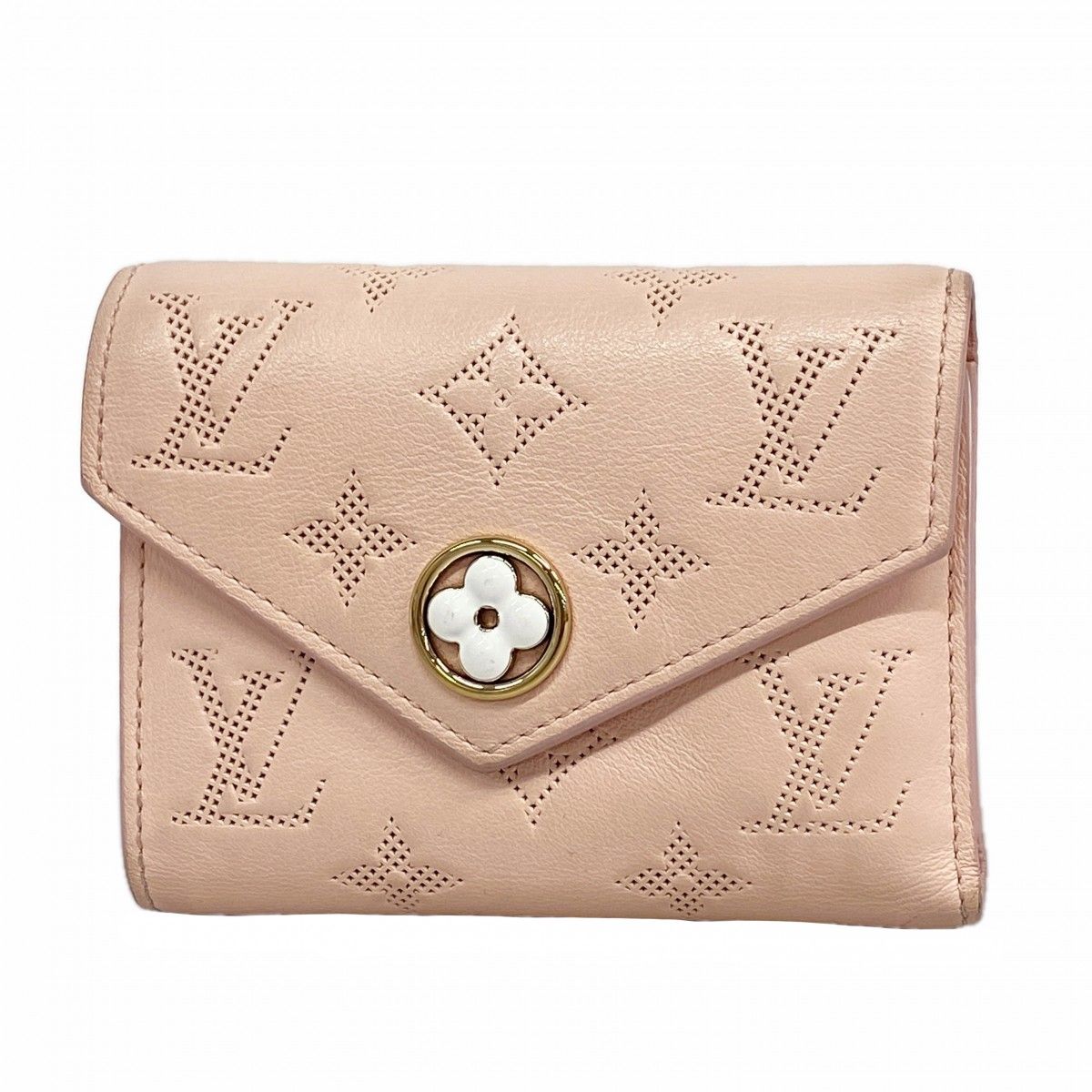 Louis Vuitton Trifold Wallet Portefeuille Victorine Rose Jasman Flower Ring