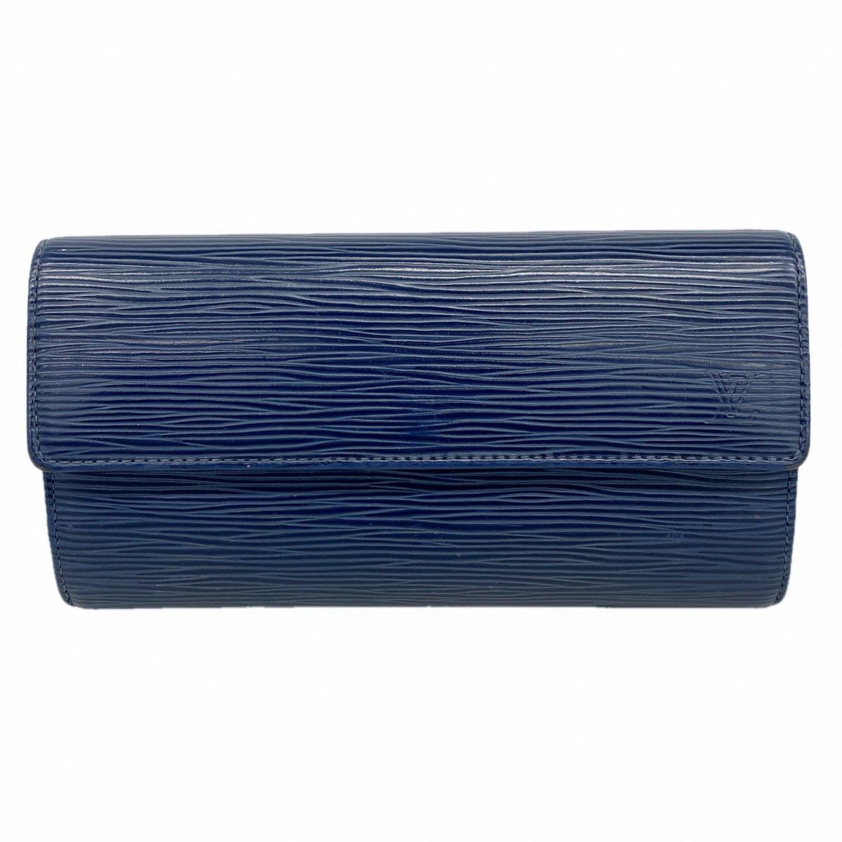 Louis Vuitton Wallet Epi Portefeuille Sarah Andigo Blue