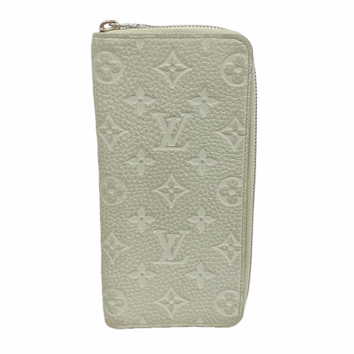 Louis Vuitton Wallet Taurillon Zippy Vertical Mineral Gray