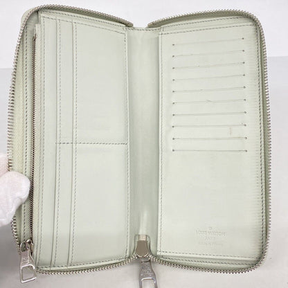 Louis Vuitton Wallet Taurillon Zippy Vertical Mineral Gray — view 3