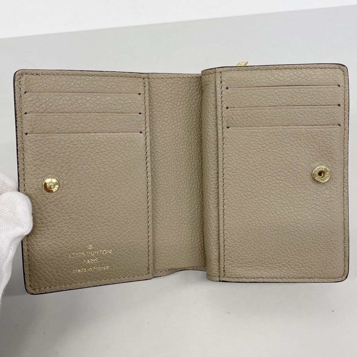 Louis Vuitton Wallet Monogram Empreinte Bicolor Portefeuille Clair Tourtelle — view 3