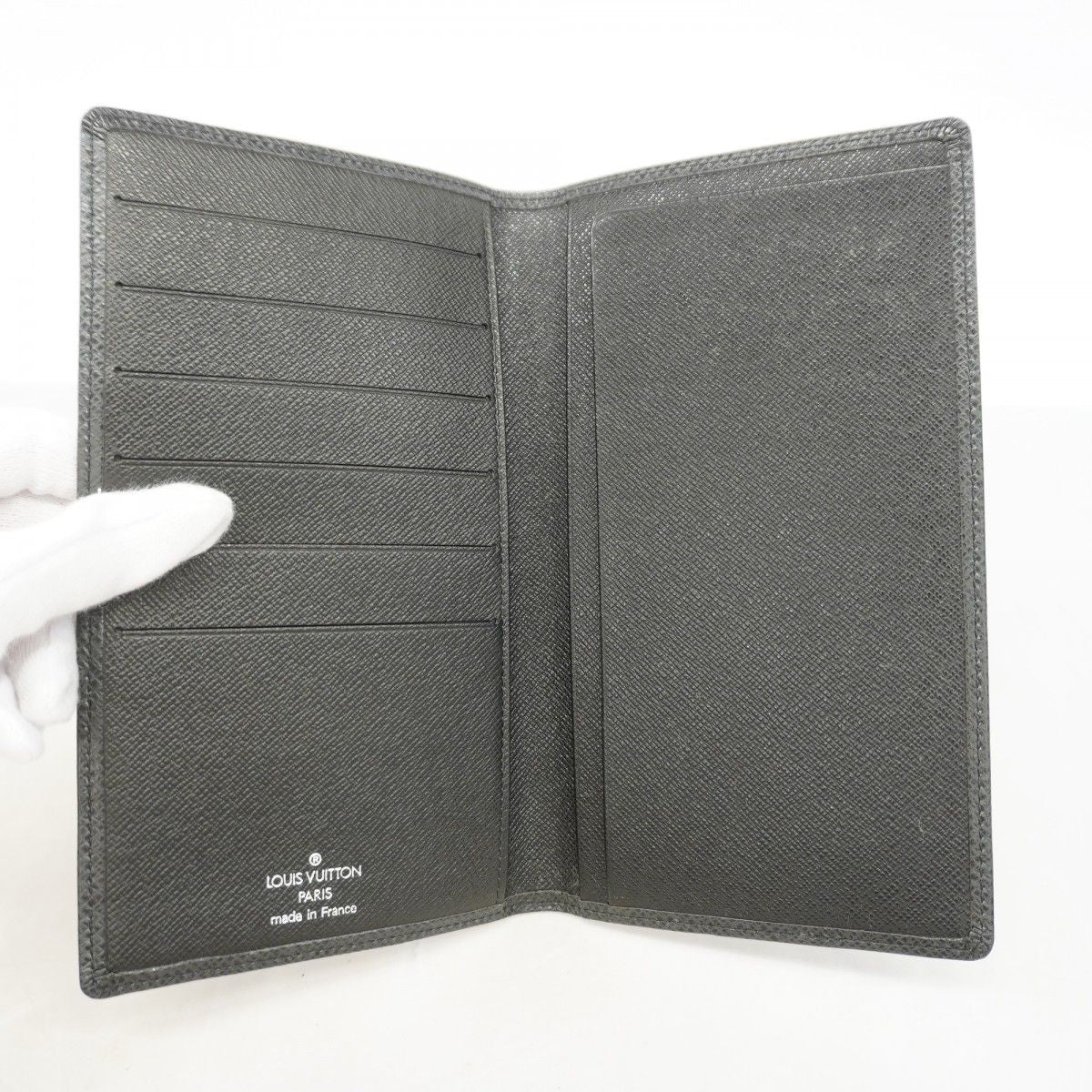Louis Vuitton Long Bill Holder Taiga Porto Chequier Carte Cles Ardoise Wallet — view 3