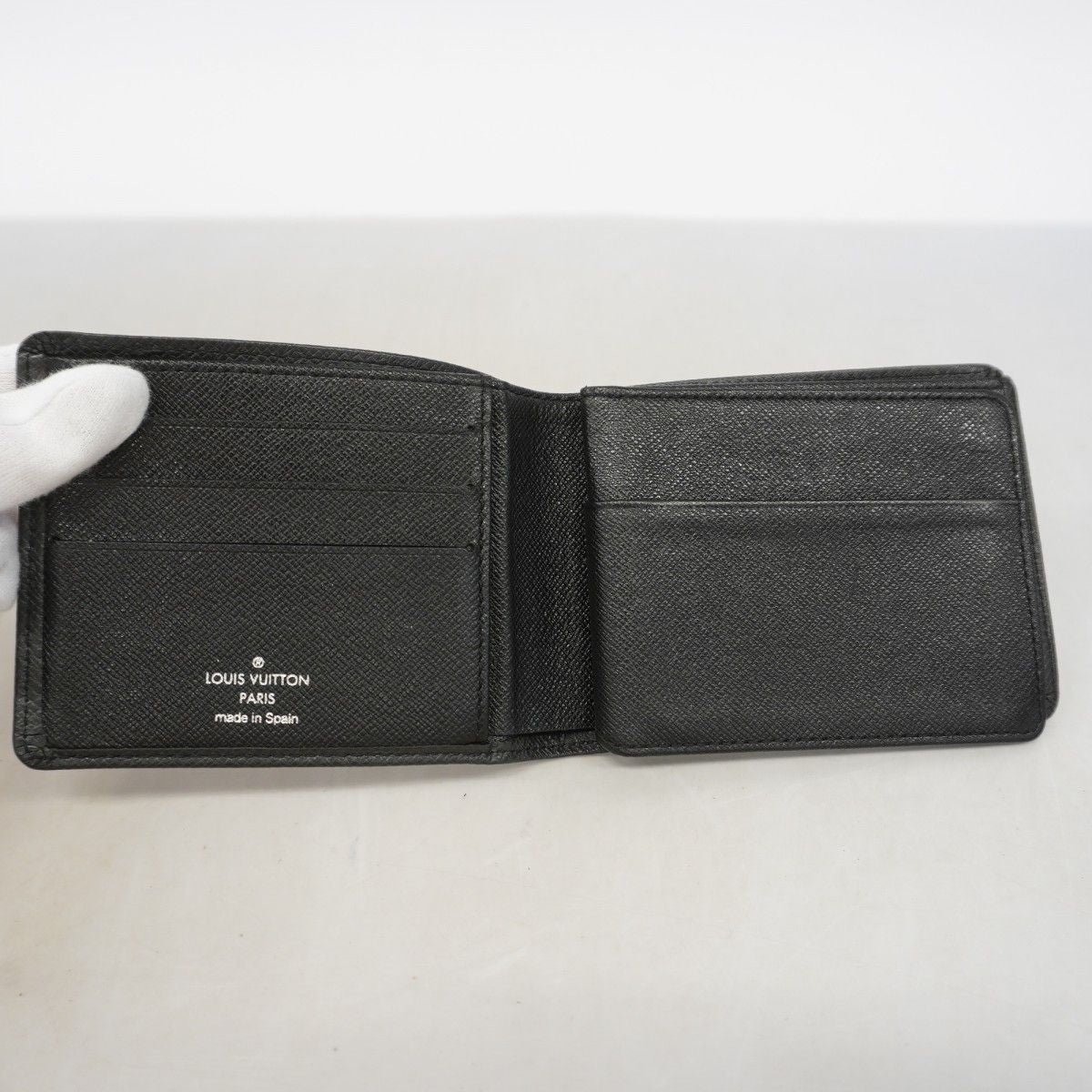 Louis Vuitton Billfold Taiga Portobier 3 Vole Ardoise Wallet — view 3
