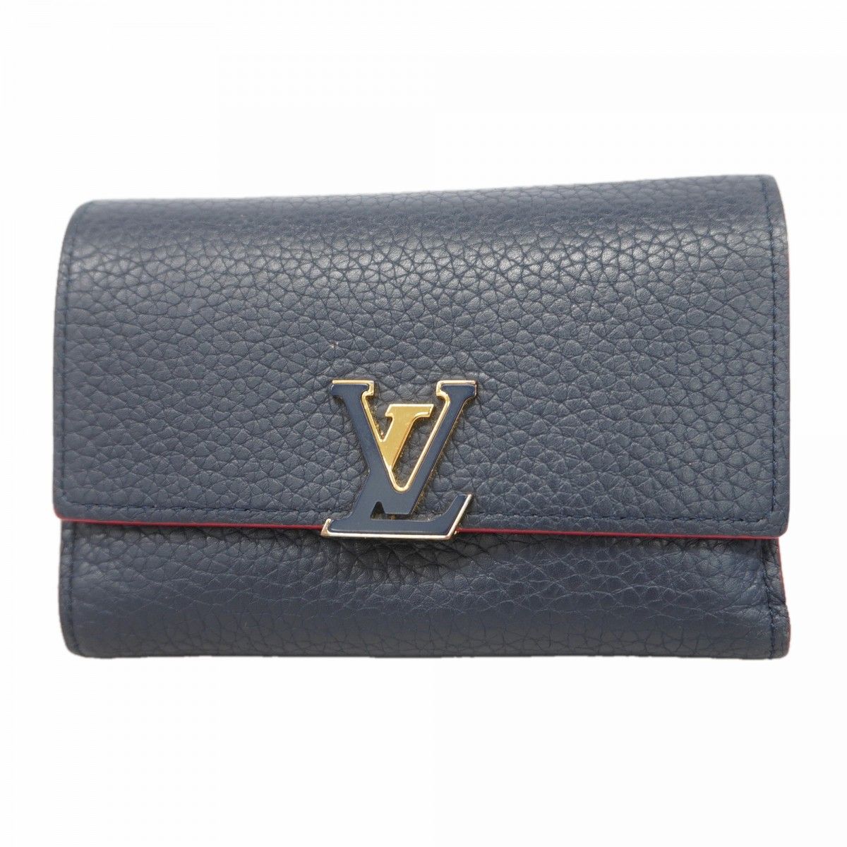Louis Vuitton Trifold Wallet Taurillon Portefeuille Capucines Compact Marie