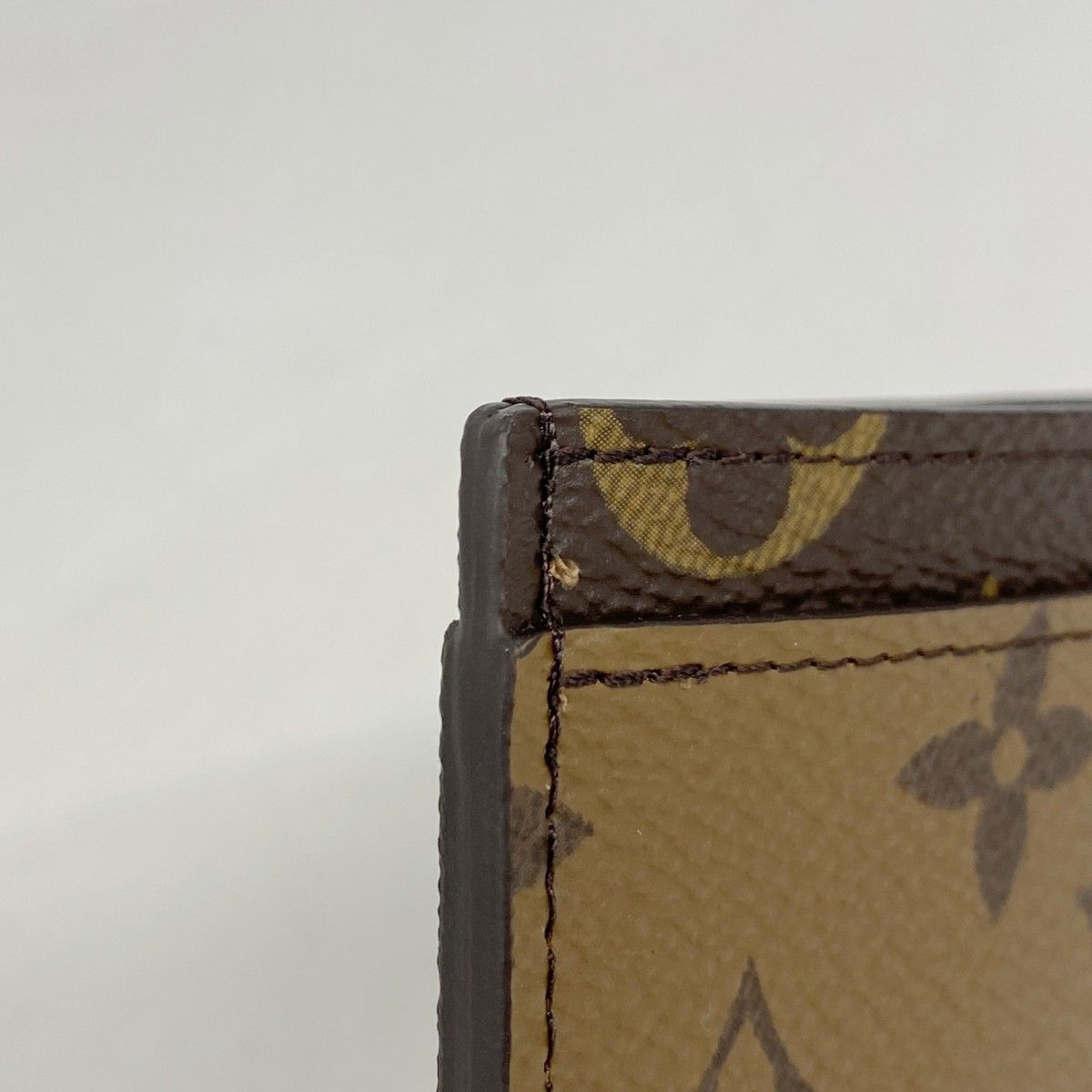 Louis Vuitton Card Case Monogram Reverse Holder Sample Brown — view 5