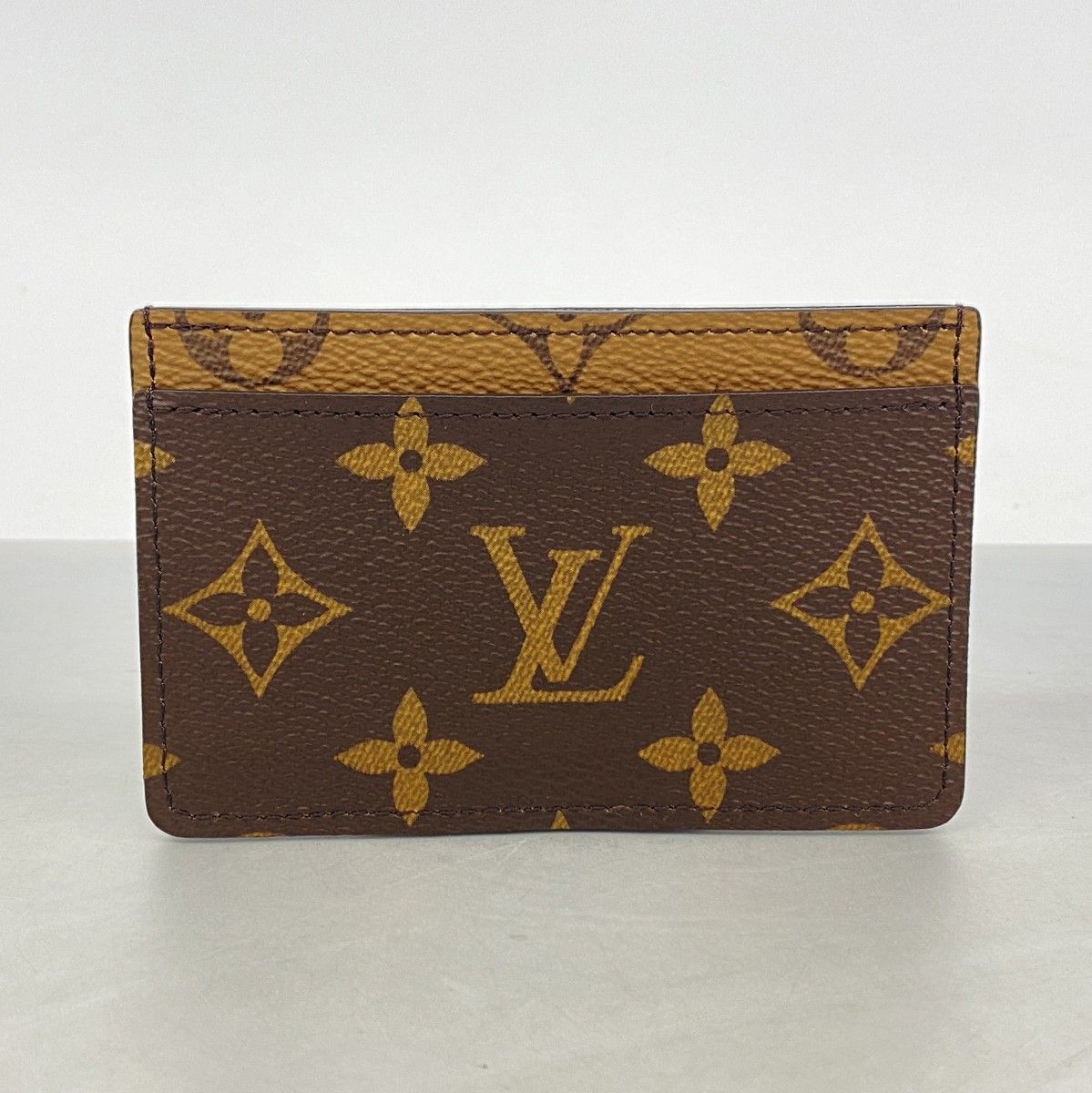Louis Vuitton Card Case Monogram Reverse Holder Sample Brown — view 6
