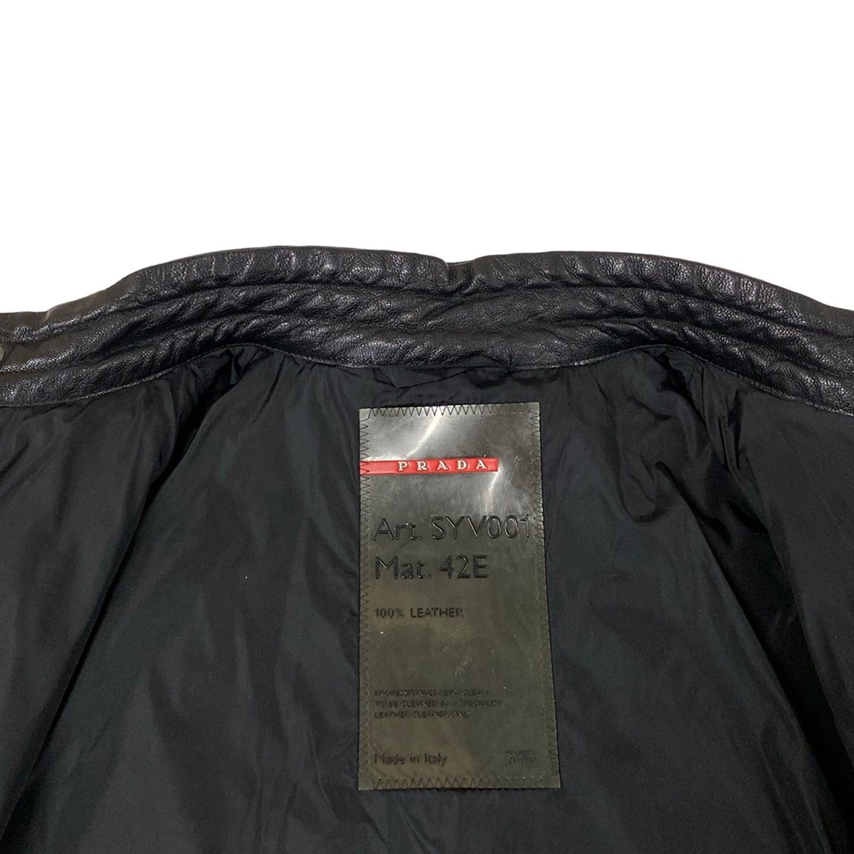 Prada Sport Rider's Jacket 50 M Black Long Sleeve Zip Up Single Autumn Winter — view 8