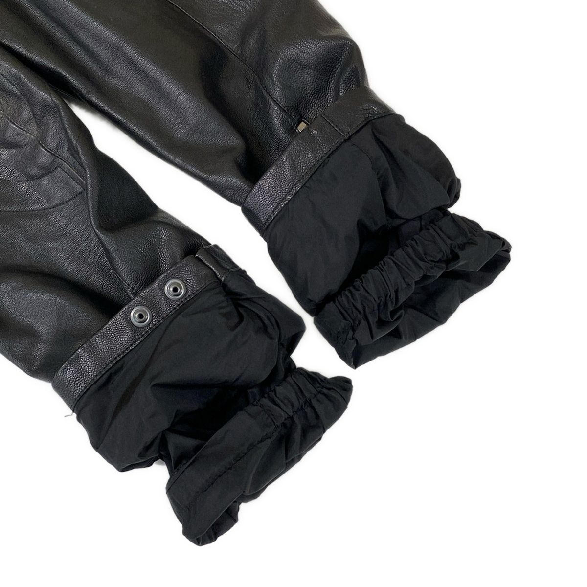 Prada Sport Rider's Jacket 50 M Black Long Sleeve Zip Up Single Autumn Winter — view 7