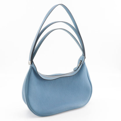Hermes Caporal Togo Blue Jean Silver Shoulder — view 3