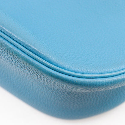 Hermes Caporal Togo Blue Jean Silver Shoulder — view 5