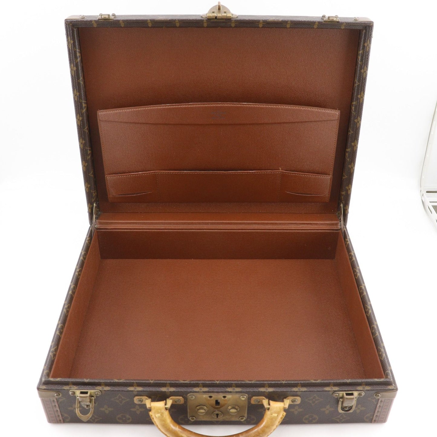 Louis Vuitton President Monogram Canvas Brown Trunk — view 7