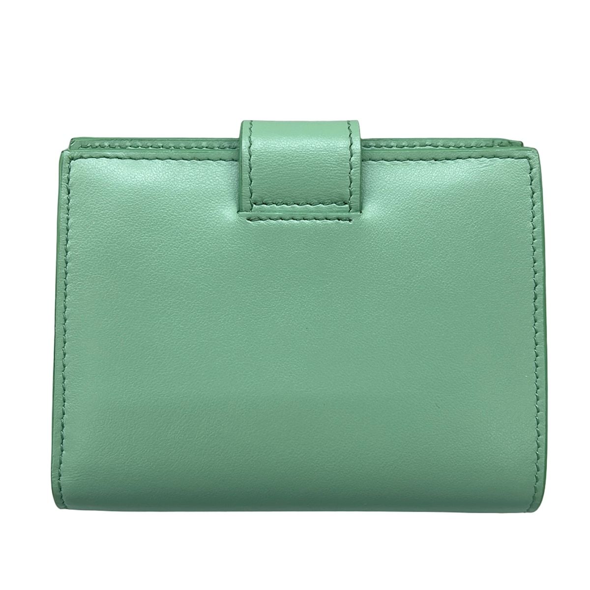 Prada Bifold Wallet Light Green Leather — view 2