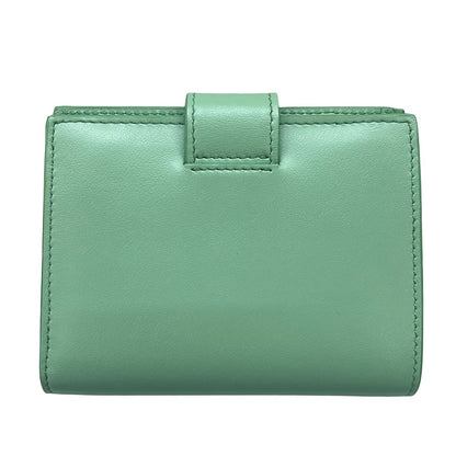 Prada Bifold Wallet Light Green Leather — view 2