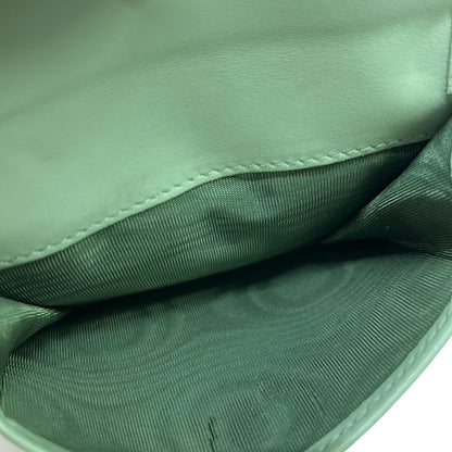 Prada Bifold Wallet Light Green Leather — view 4