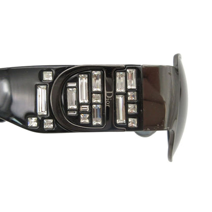 Dior Dio Sunglasses Indinight Vintage Rhinestone Black Silver Eyewear — view 8