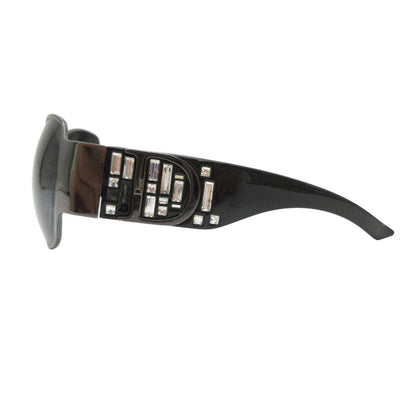 Dior Dio Sunglasses Indinight Vintage Rhinestone Black Silver Eyewear — view 4