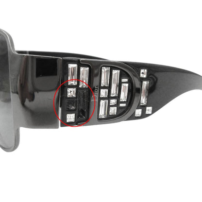 Dior Dio Sunglasses Indinight Vintage Rhinestone Black Silver Eyewear — view 9