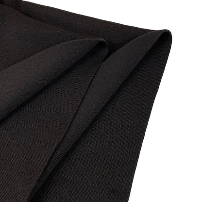 Fendi Poncho TU Dark Brown Light Blue Black Knit Hooded Logo Wool — view 7