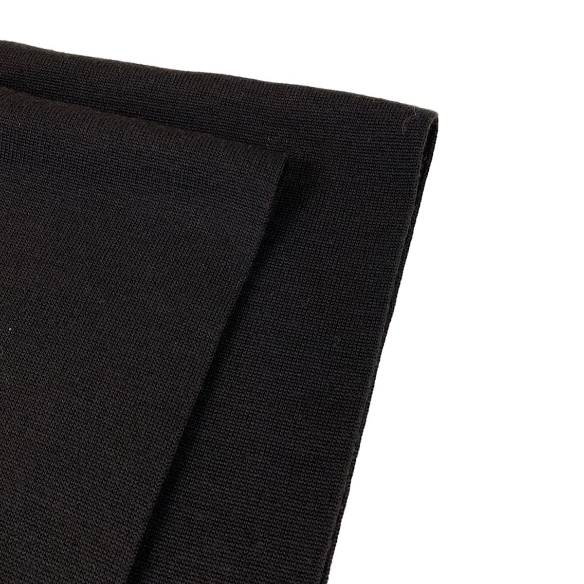 Fendi Poncho TU Dark Brown Light Blue Black Knit Hooded Logo Wool — view 6