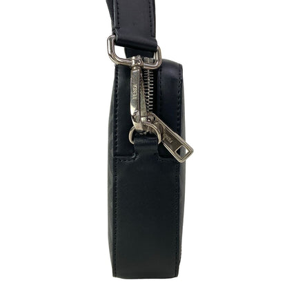 Fendi Shoulder Bag Camera Case Zucca Pattern Dark Gray Leather — view 2