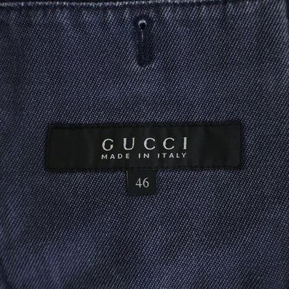 Gucci Denim Singletailored Jacket Gray — view 6