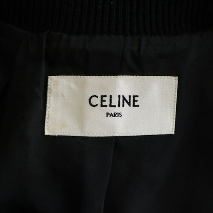 Celine Teddy College Bomber Jacket Dijacket Black — view 7