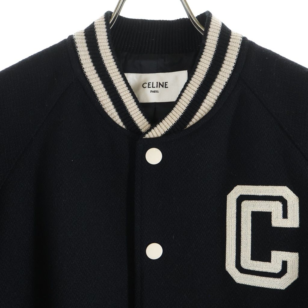 Celine Teddy College Bomber Jacket Dijacket Black — view 3