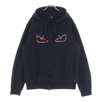 Fendi Montstar Cotton Zip di Hoodie L Black
