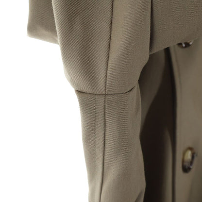 Celine Cotton with Belt Classic Trench Coat Double Button Longcoat 50 Beige — view 6