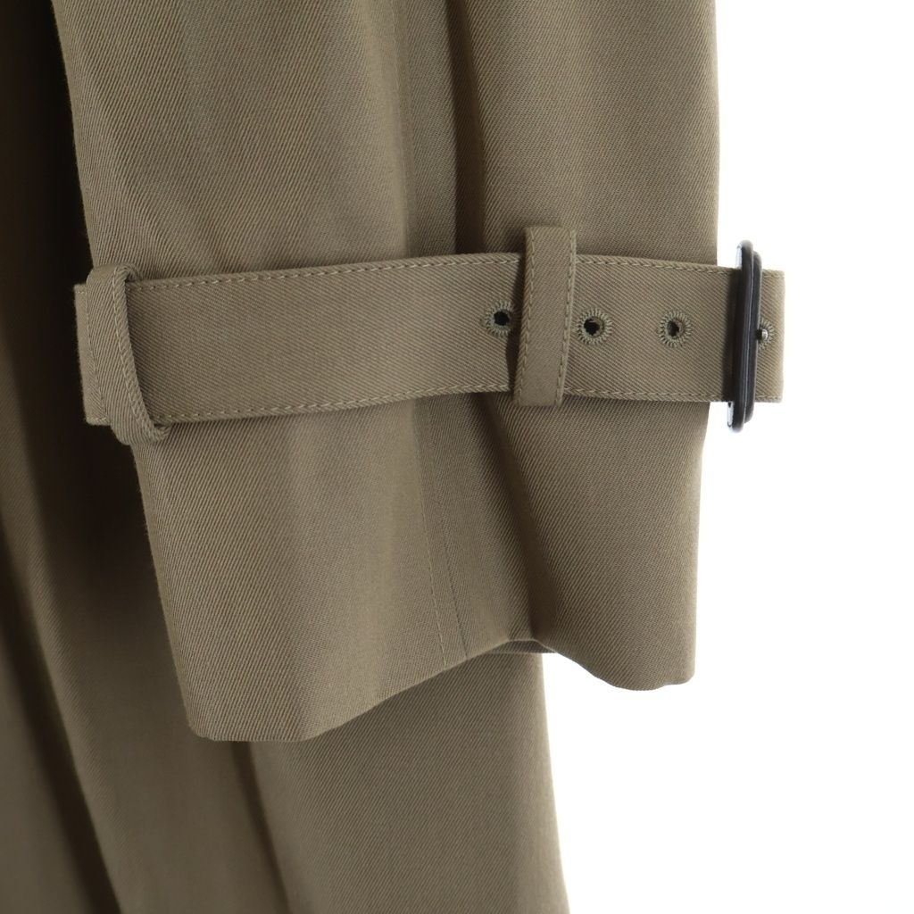 Celine Cotton with Belt Classic Trench Coat Double Button Longcoat 50 Beige — view 5