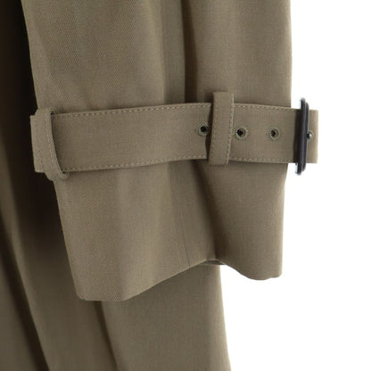 Celine Cotton with Belt Classic Trench Coat Double Button Longcoat 50 Beige — view 5
