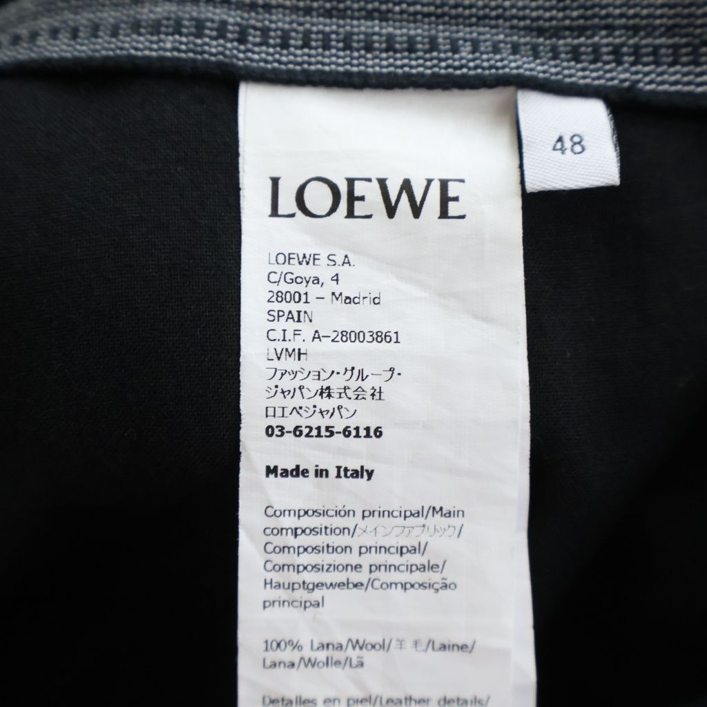 Loewe Double Nice Zip Pants 48 Black — view 8
