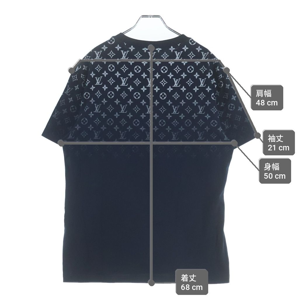 Louis Vuitton Monogram Di Short Sleeve Cut and Sew T-Shirt Navy — view 9