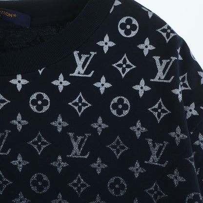 Louis Vuitton Monogram Di Short Sleeve Cut and Sew T-Shirt Navy — view 4