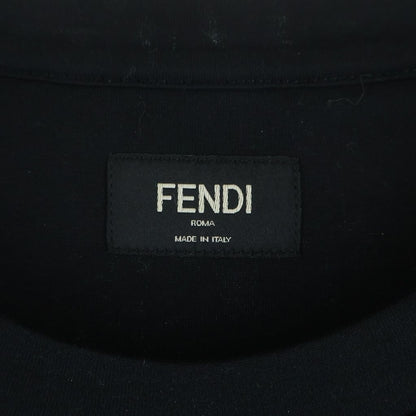 Fendi Staff Only on Backprint T-Shirt Short Sleevekuru Neckcut and Sew Black — view 6