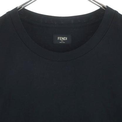 Fendi Staff Only on Backprint T-Shirt Short Sleevekuru Neckcut and Sew Black — view 3