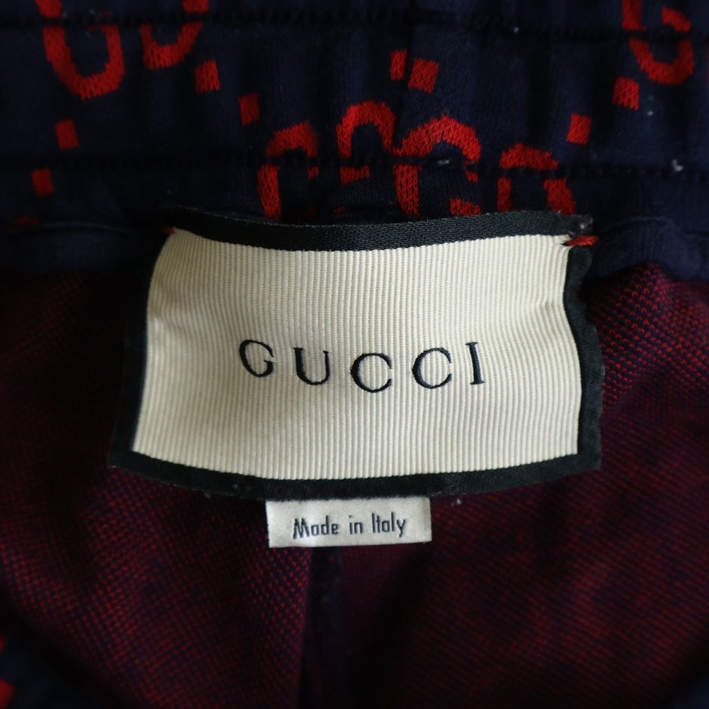 Gucci GG Jacquard Sweatshirt Pants Sidesherry Line All Over Pattern Track Pants — view 6