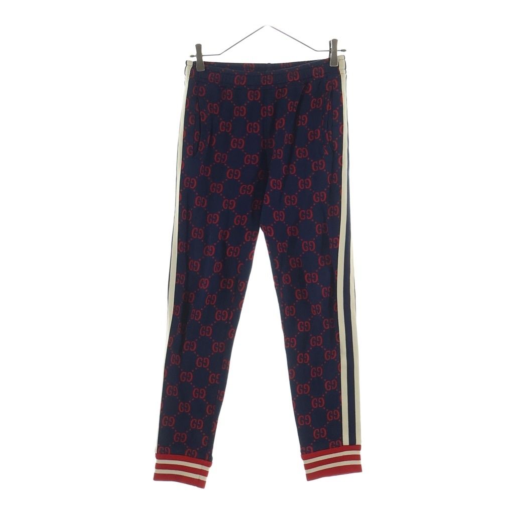 Gucci GG Jacquard Sweatshirt Pants Sidesherry Line All Over Pattern Track Pants