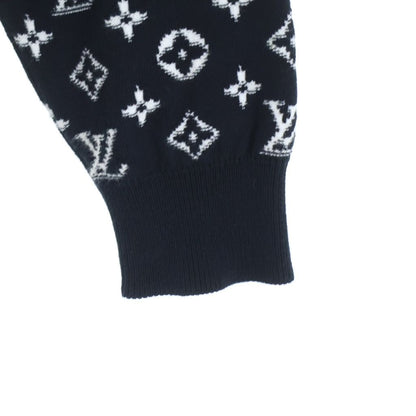 Louis Vuitton LV SE Monogram Gradient Crew Neck Cotton Knit Sweater Black — view 5